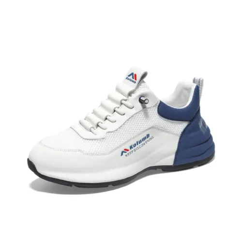 KOLUMB Slip Водонепроницаемый And Дышащий Низкий Топ Casual Мужской Белый и Синий