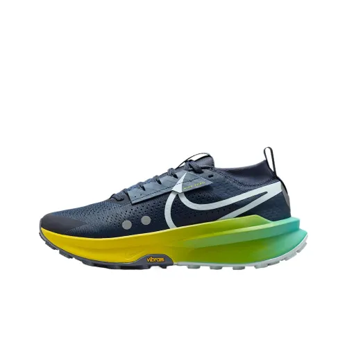 Nike Zegama 2 Устойчивые к истиранию Низкие Беговые кроссовки Мужские Ледниково-голубые