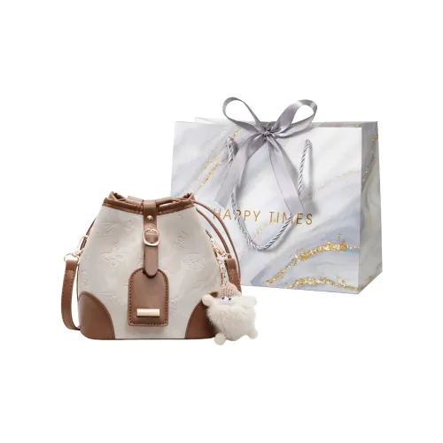 Miss Angel ПУ (полиуретан) Ведрообразные сумки Стандартные Женские Черный Белый Синий Розовый