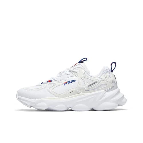 FILA FUSION Skipper Беговые кроссовки Низкий Топ Микро-Белый Мужской