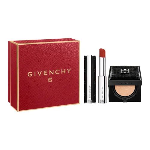 Givenchy Exquisite Radiance Lambskin Lipstick Air Cushion Наборы для макияжа Matte с текстурой 2,7г+12г
