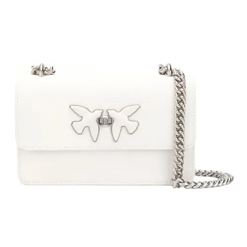 PINKO Коровья кожа Swallow Сумка Сумка через плечо Мини Женская Белая
