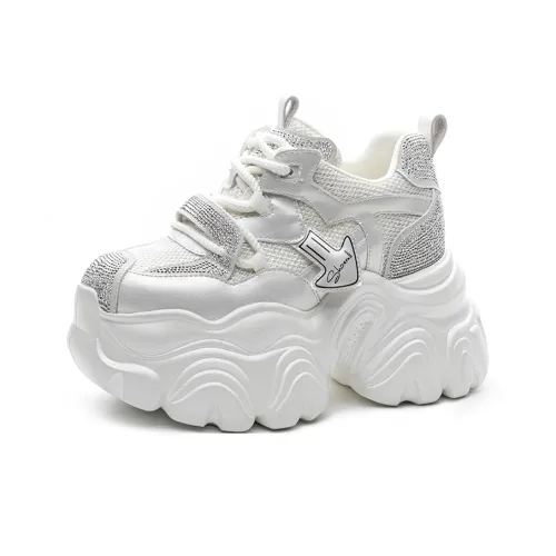 Стулек Floral Language Амортизаторы Устойчивые к истиранию Противоскользящие Низкий Топ Толстая подошва Женские