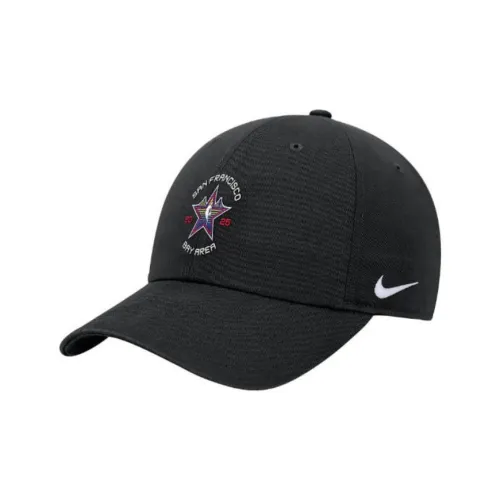 Nike Хлопковые кепки унисекс черные