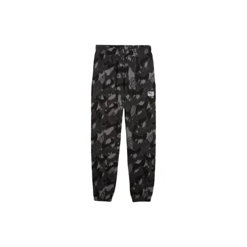 PUMA Вязаные тренировочные брюки мужские черные