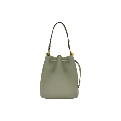 Furla Рельефная Телячья Кожа Ведрообразная Сумка Плечевая Сумка Маленькая Женская Зеленая