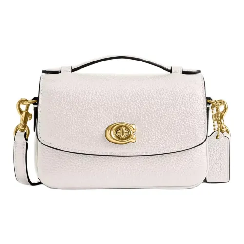 COACH Cassie Утонченная кожа с галечным эффектом сумка через плечо сумка женская мел белый