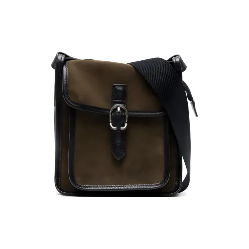 LONGCHAMP Le Foulonné Коровья кожа Сумка через плечо Сумка на плечо Маленькая Женская Хаки