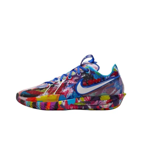 Nike G.T. Cut 3 Баскетбольные кроссовки Низкий топ Белый Синий Розовый Унисекс