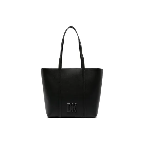 DKNY Кожа Тоут Сумка Сумка для покупок Сумка Сумка через плечо Средняя Женская Черная