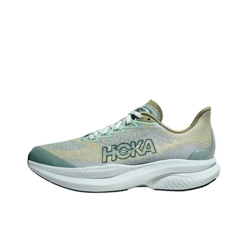HOKA ONE ONE MACH 6 Детская беговая обувь Низкий топ Зеленый Школьный возраст