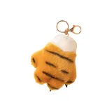 Желтая подвеска в виде лапы тигра (12 см)