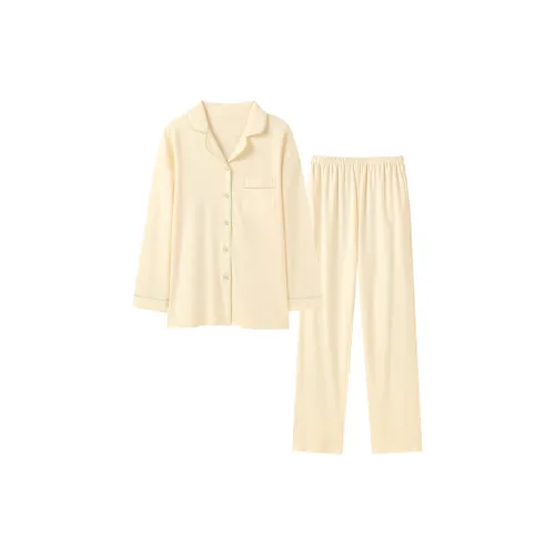 Shivs Pajama Комплект Женский Бежевый Абрикос