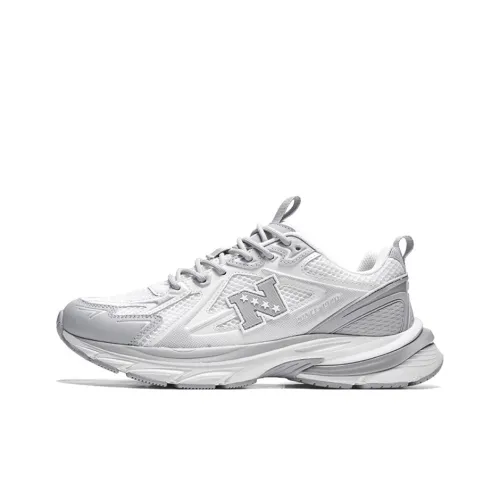 NFL Runner Low Топ Повседневный Городской Коммутирование Беговые кроссовки Унисекс Белый Серый