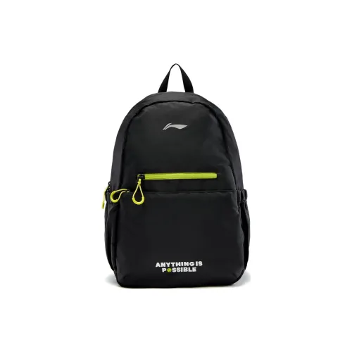 LINING Fitness Series Полиэстер Студенческий Рюкзак Унисекс Черный