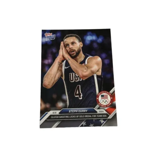 Topps NOW 2024 Париж OLYMPICS Команда США Спокойной ночи Париж Карточки игрока Curry Спортивные карты Одинарная сумка