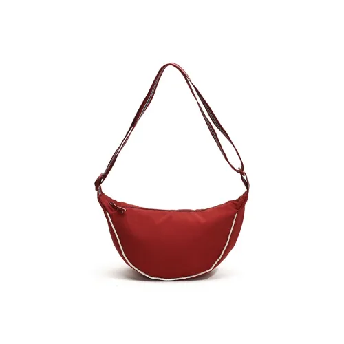 BUBM Полиэстер Плечевая сумка Стандартная Унисекс Красный Темно-синий