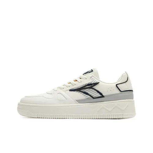 361° Thousand Thoughts Series Slip-resistant Abrasion-resistant Low Top Skateboard Shoes Men's White Gray