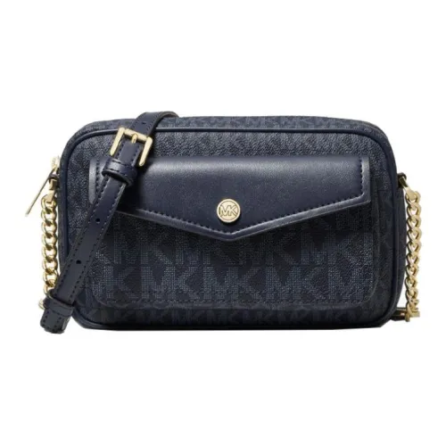 MICHAEL KORS Jet Set Travel Canvas Цвет холста Camera Сумка Сумка через плечо Средняя Женская Темно-синяя