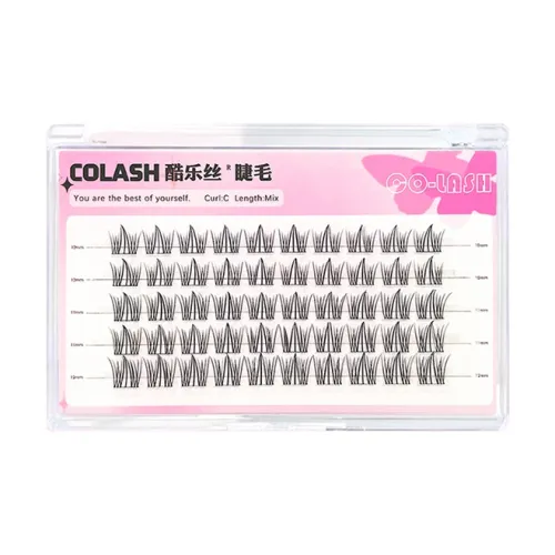 KULESI Русалка Накладные ресницы Один кластер Естественная удлинение Стиль Сегментированный Lazy Trilogy