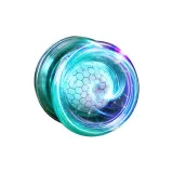 Кристальный зеленый йо-йо [многоцветный, двойной свет, версия вверх]