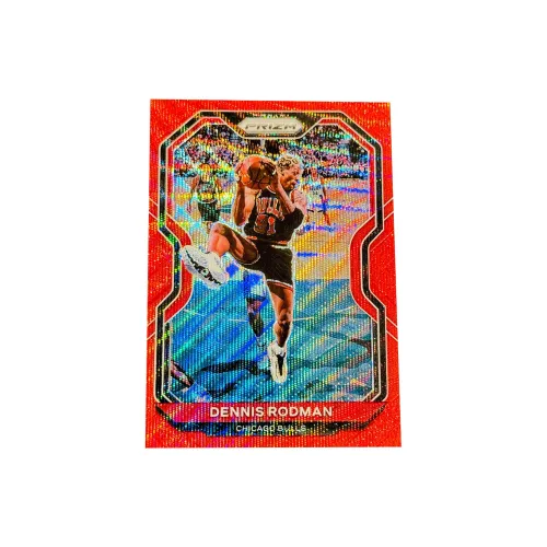 Коллекция Panini Prizm Chicago Bulls Dennis Rodman Красный Рябь Fold Редкая карта Мятный CONDITION Спортивные карты 1 шт