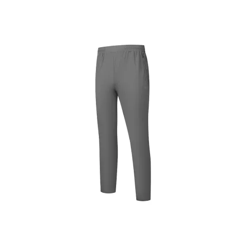 QIAODAN Вязаные тренировочные брюки мужские черный песочный серый