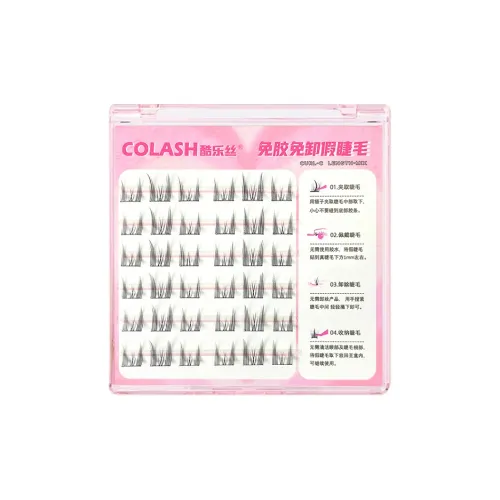 KULESI Клей Бесплатно Кошка Эльф Искусственные ресницы Один кластер Естественная длина сегментированные 6 рядов 36 кластеров