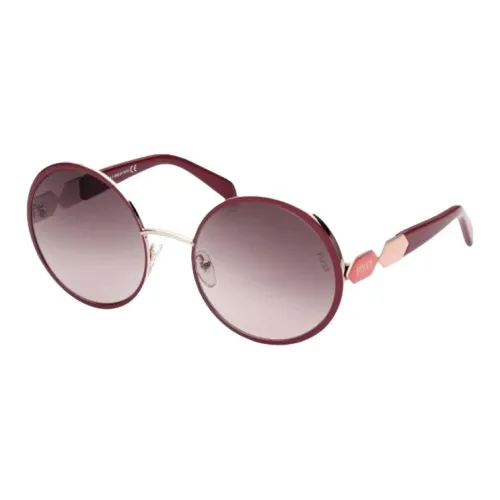 EMILIO PUCCI Металл Круглые Солнцезащитные очки Женские Коричневый