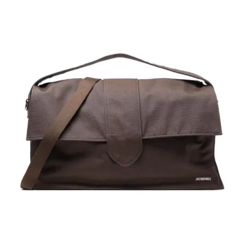 Jacquemus Коровья кожа с хлопком одно плечо сумка экстра-большая женская коричневый