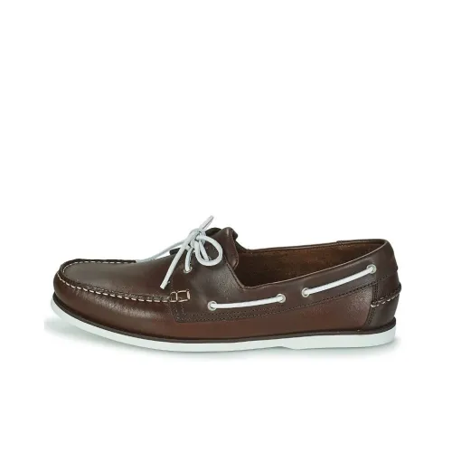 PELLET Vendee Топсайдеры Мужской Коричневый Белый