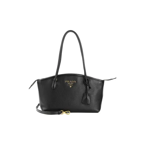 PRADA Сумка через плечо из телячьей кожи женская черная