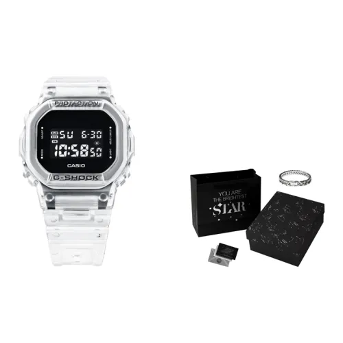 CASIO SQUAD Series SHOCK Ice Resilience Collection Кварцевый механизм Смольный ремешок Часы Мужские Черный циферблат