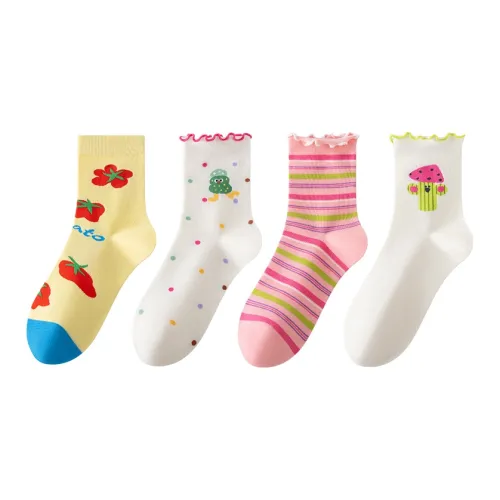 Caramella Высокие носки женские упаковка из 4 пар