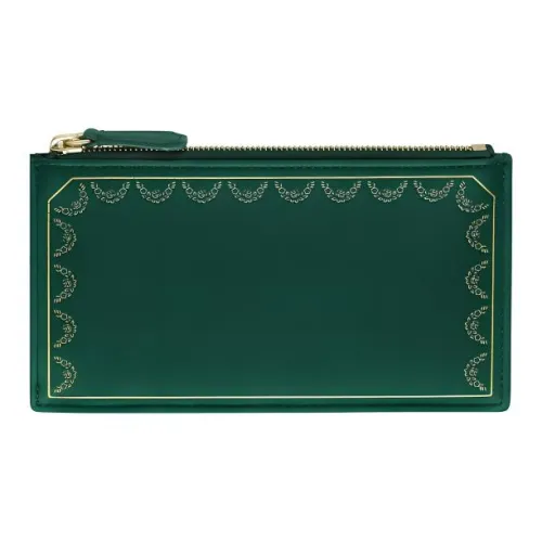 Cartier Guirlande Коровья кожа Держатель для карт Женские Зеленый
