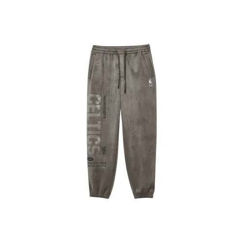 JACK JONES· X NBA Вязаные тренировочные брюки Мужские Черный Оливковый