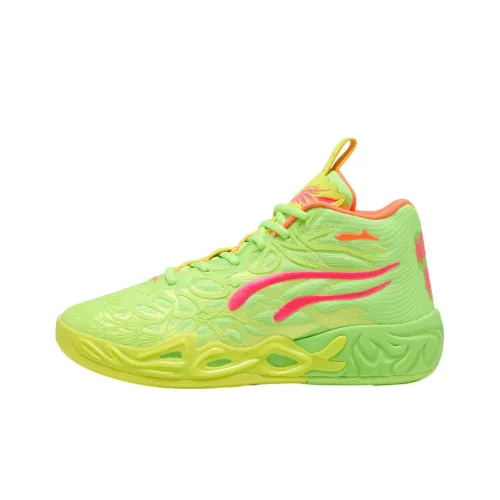 PUMA MB.04 Slip Устойчивый к истиранию MID Баскетбольные кроссовки Мужской Зеленый
