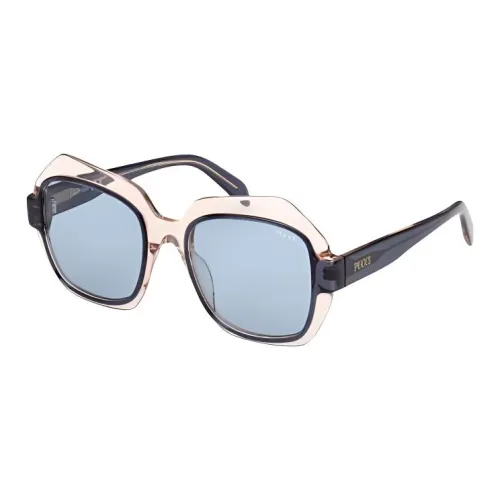 EMILIO PUCCI Квадратные солнцезащитные очки унисекс синий-фиолетовый