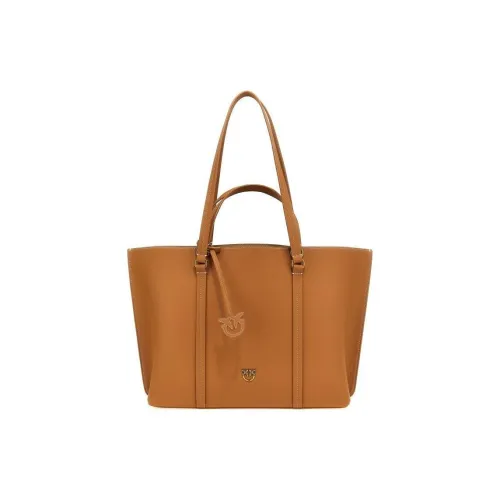 PINKO Телячья кожа Тоут Сумка Сумка для покупок Сумка на плечо Сумка Обычная Женская Бежевая