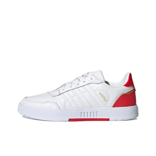 MY King Mansleep x Adidas Neo Courtmaster Slip Resistant Abrasion Resistant Low Top Скейтборд Кроссовки Unisex Белый Красный