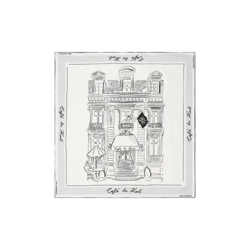 Шарфы из шелка Karl Lagerfeld Женские Белый