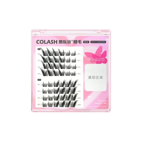 KULESI Sweetheart Лиса Накладные ресницы Один кластер Укрепление глаз Длинные сегментированные 8 рядов из 48 кластеров