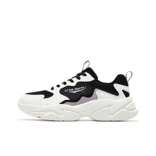 361° Износостойкий Дышащий Низкий Топ Casual Женский Черный Белый