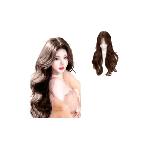WANWANFENG Большая волна Длинные кудрявые парики из смешанного шелка с большой волной