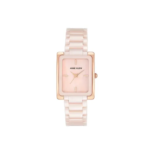 ANNE KLEIN ANNE KLEIN Наручные часы Кварцевый механизм Керамика Сплав Ремешок 28*35 мм Розовый циферблат Женские часы