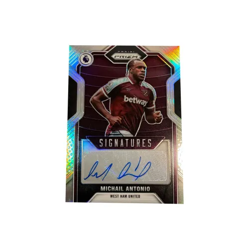 Коллекция Panini Prizm West Ham UNITED Anthony Подписанный Серебряная фольга Мятый CONDITION Спортивные карты 1 шт