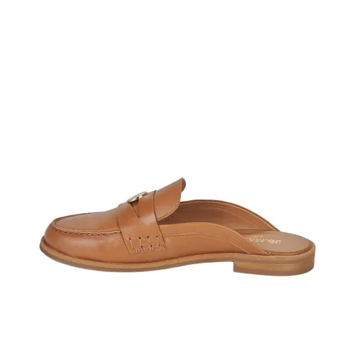 JB MARTIN Домашние тапочки с резиновым покрытием женские светло-коричневые