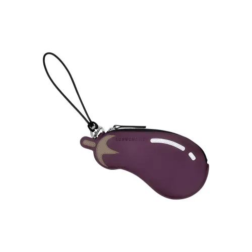 LONGCHAMP Клатч из коровьей кожи женский фиолетовый