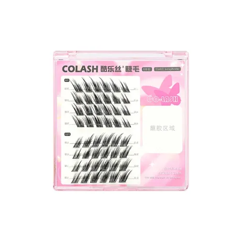 KULESI Cold Лиса Серия Накладные ресницы Один Кластер Укрепляющие глаза Длинные Сегментированные 8 рядов из 48 кластеров
