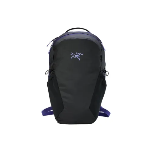Arcteryx Mantis 16L Альпинистский рюкзак Outdoor Сумка Полиэстер Черный и Фиолетовый Унисекс
